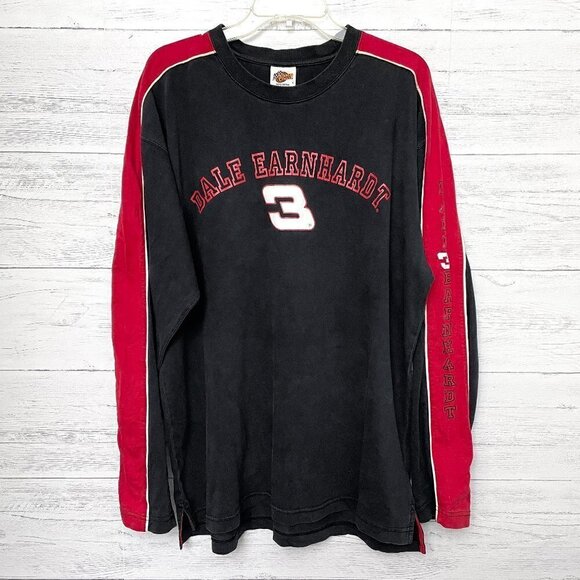 Vintage Dale Earnhardt #3 Winner's Circle Black and Red Long Sleeve Tee Large - Picture 1 of 8